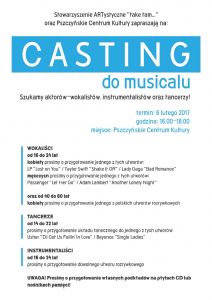 casting - plakat
