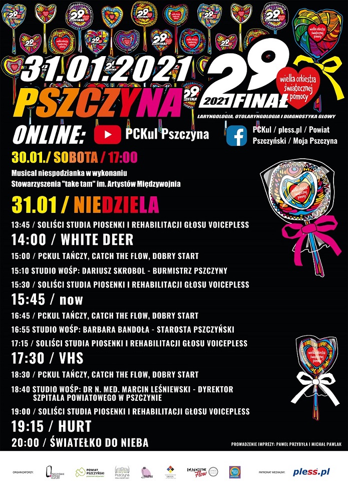 29 Finał WOŚP w Pszczynie w wersji online! Posad