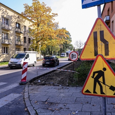 Przebudowa chodnika wzdłuż ulicy Jagiełły - 20.10.2020