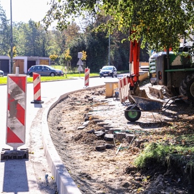 Przebudowa chodnika wzdłuż ulicy Jagiełły - 20.10.2020