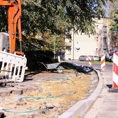 Przebudowa chodnika wzdłuż ulicy Jagiełły - 20.10.2020