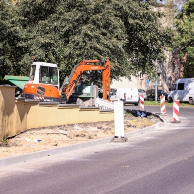 Przebudowa chodnika wzdłuż ulicy Jagiełły - 20.10.2020