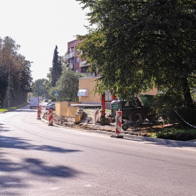Przebudowa chodnika wzdłuż ulicy Jagiełły - 20.10.2020