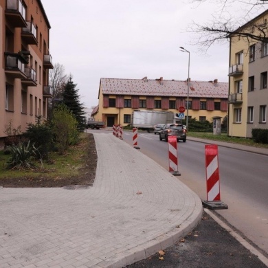 Przebudowa chodnika wzdłuż ulicy Jagiełły - 12.11.2020