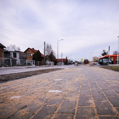 Budowa przejść dla pieszych, chodnika i peronu autobusowego na ul. Skłodowskiej-Curie w Pszczynie - 03.02.2021