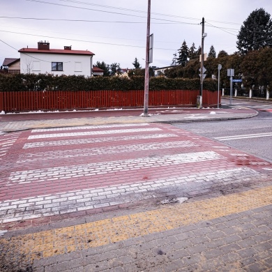 Budowa przejść dla pieszych, chodnika i peronu autobusowego na ul. Skłodowskiej-Curie w Pszczynie - 03.02.2021