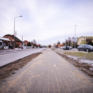 Budowa przejść dla pieszych, chodnika i peronu autobusowego na ul. Skłodowskiej-Curie w Pszczynie - 03.02.2021