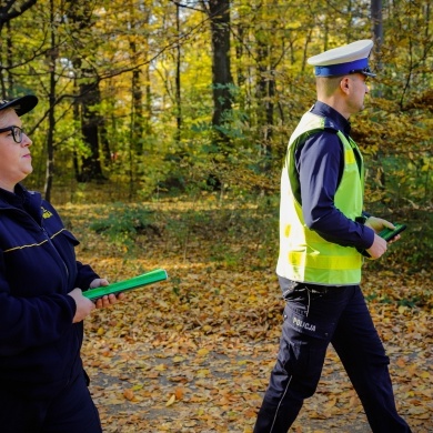 Akcja rozdawania odblasków w Pszczynie - 30.10.2021