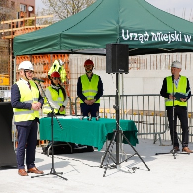 Wmurowanie kamienia węgielnego pod budowę Pszczyńskiego Centrum Kultury - 21.04.2022