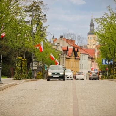 Polskie flagi w Pszczynie - 29.04.2022