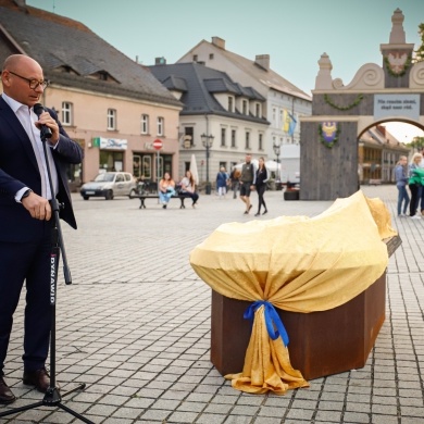 Miniaturowa makieta pszczyńskiej starówki na rynku - 14.05.2022