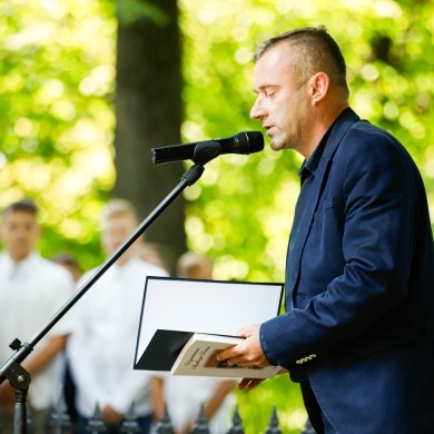Uroczystość upamiętnienia księcia Bolko Hochberga von Pless w Parku Zamkowym w Pszczynie