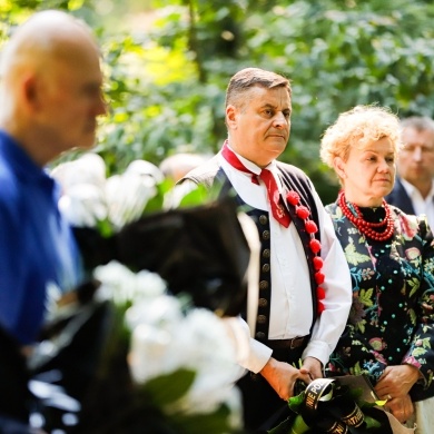 Uroczystość upamiętnienia księcia Bolko Hochberga von Pless w Parku Zamkowym w Pszczynie