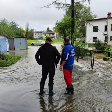 Sytuacja powodziowa w gminie Pszczyna - 15.09.2024