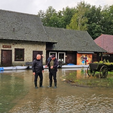 Sytuacja powodziowa w gminie Pszczyna - 15.09.2024