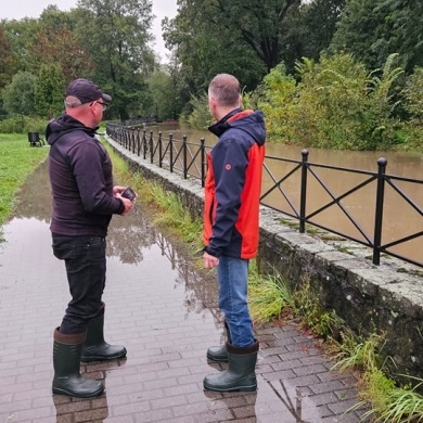 Sytuacja powodziowa w gminie Pszczyna - 15.09.2024